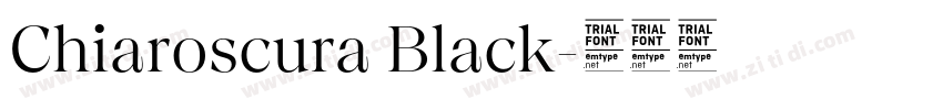 Chiaroscura Black字体转换